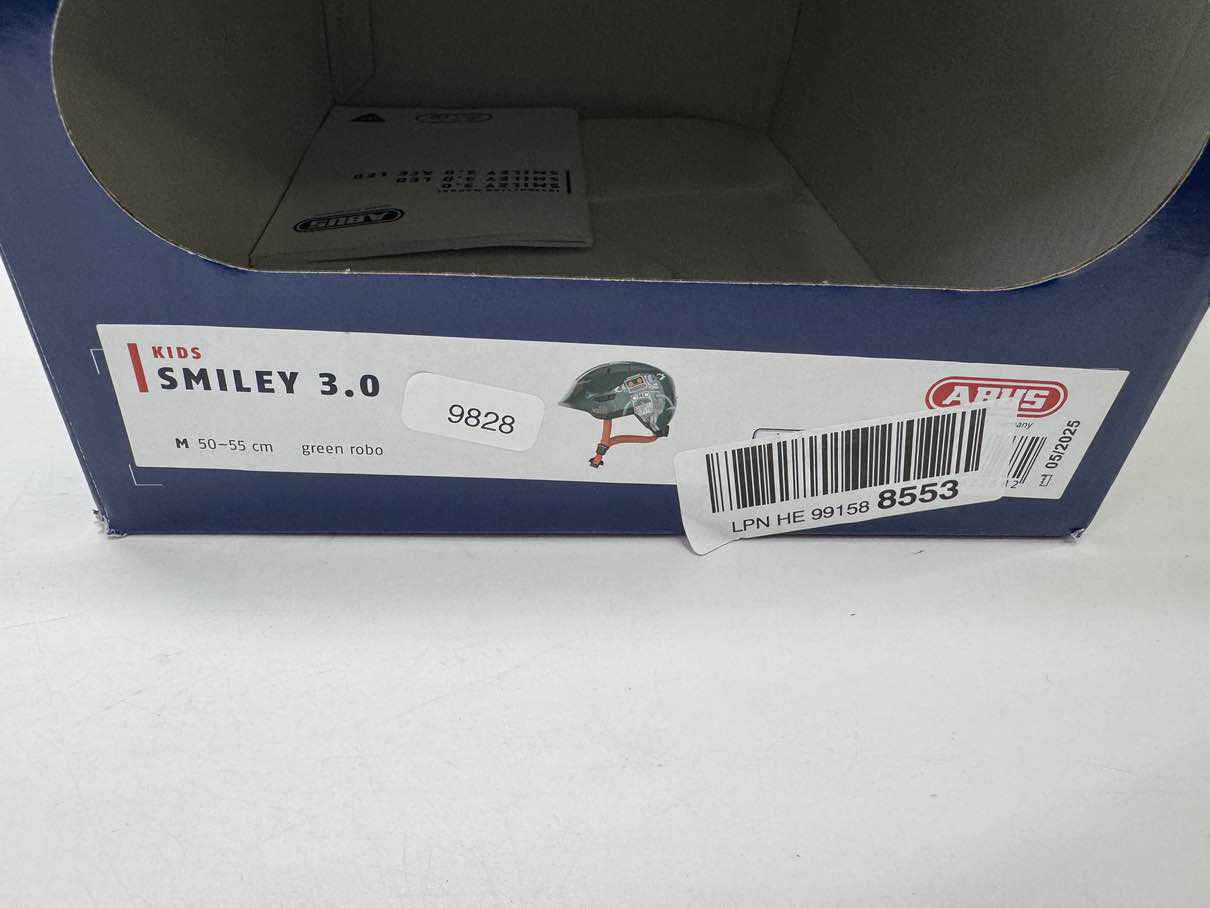 ABUS Kinder Smiley 3.0 Fahrradhelm - Größe 50-55cm #9828 