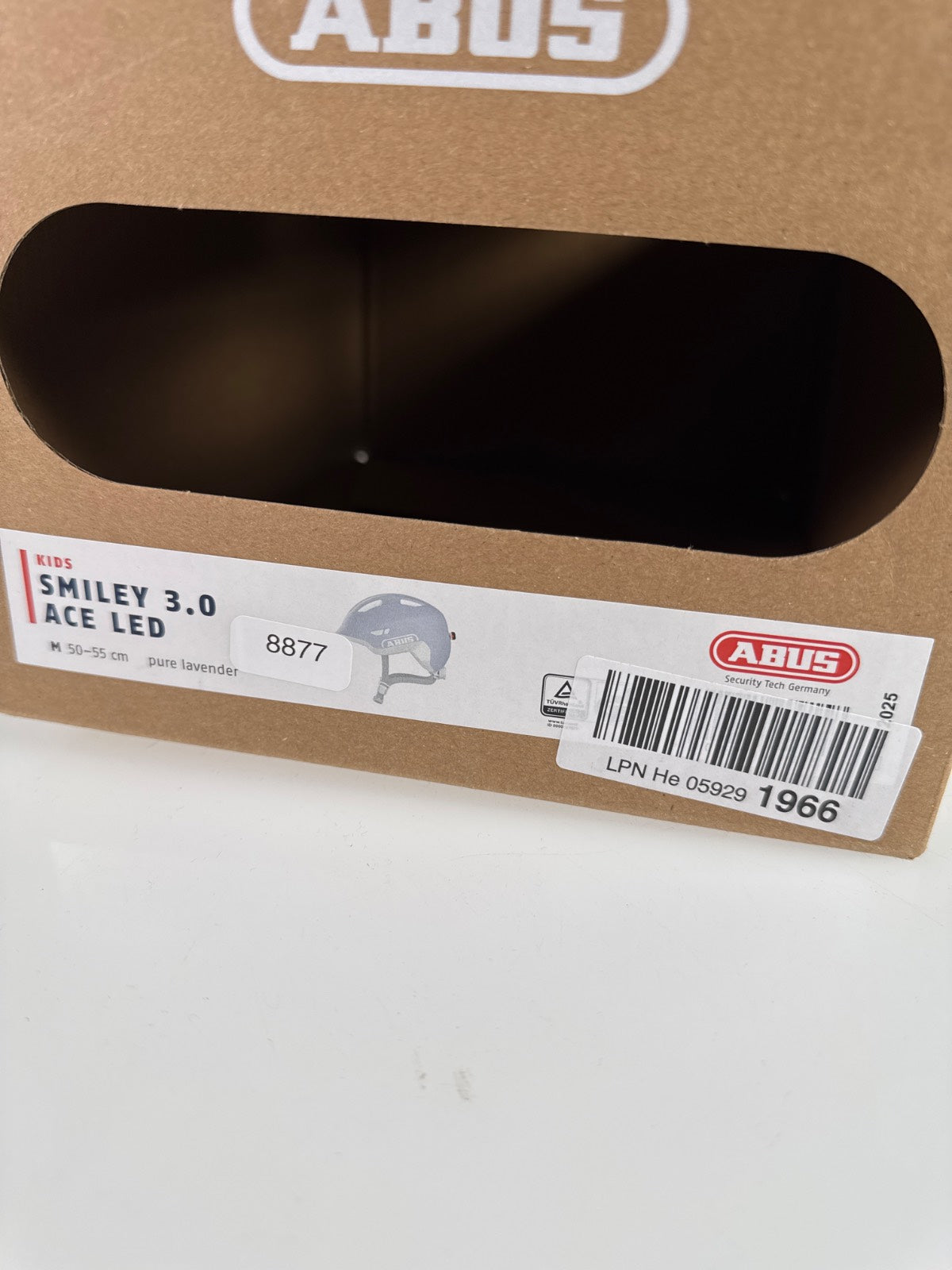 ABUS Smiley 3.0 Ace LED Fahrradhelm - Größe 50-55cm #8877 