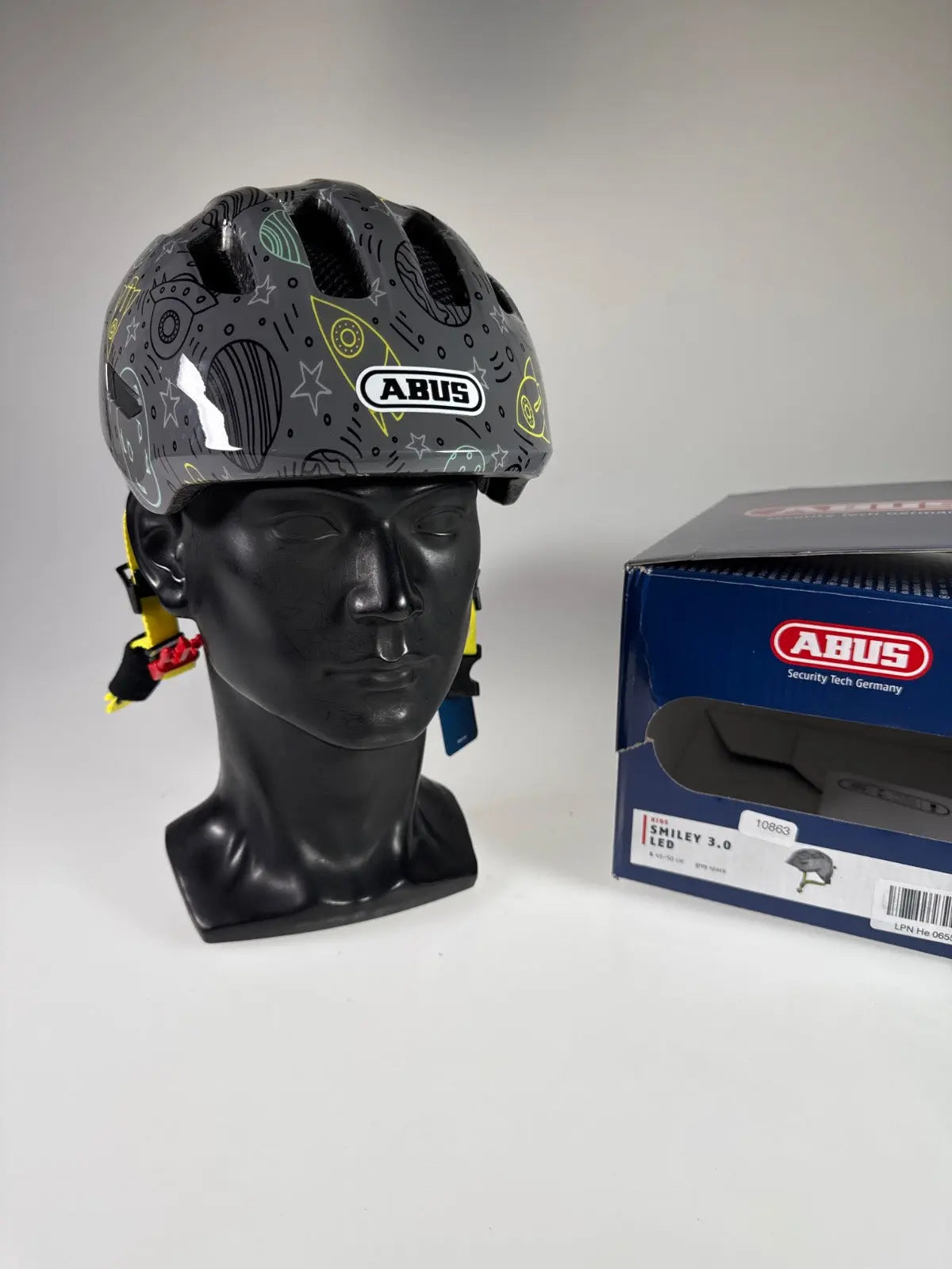 ABUS Smiley 3.0 LED Fahrradhelm - Größe 45-50cm #10863 