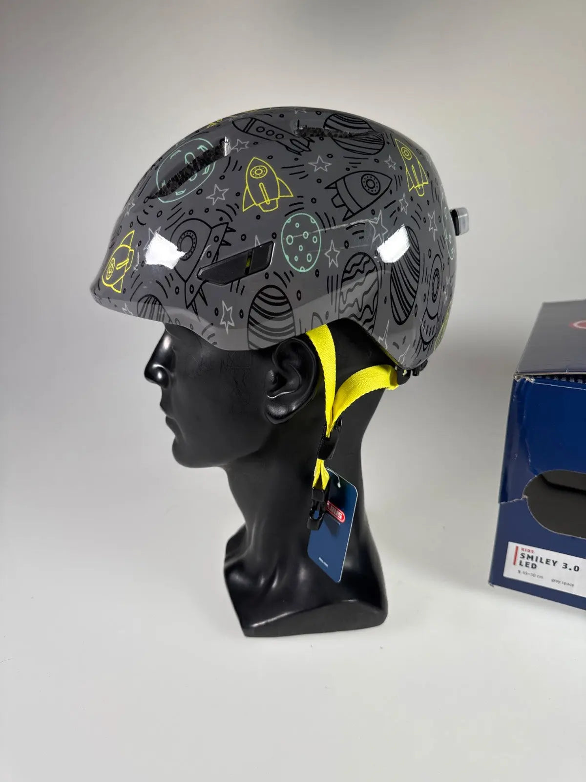 ABUS Smiley 3.0 LED Fahrradhelm - Größe 45-50cm #10863 