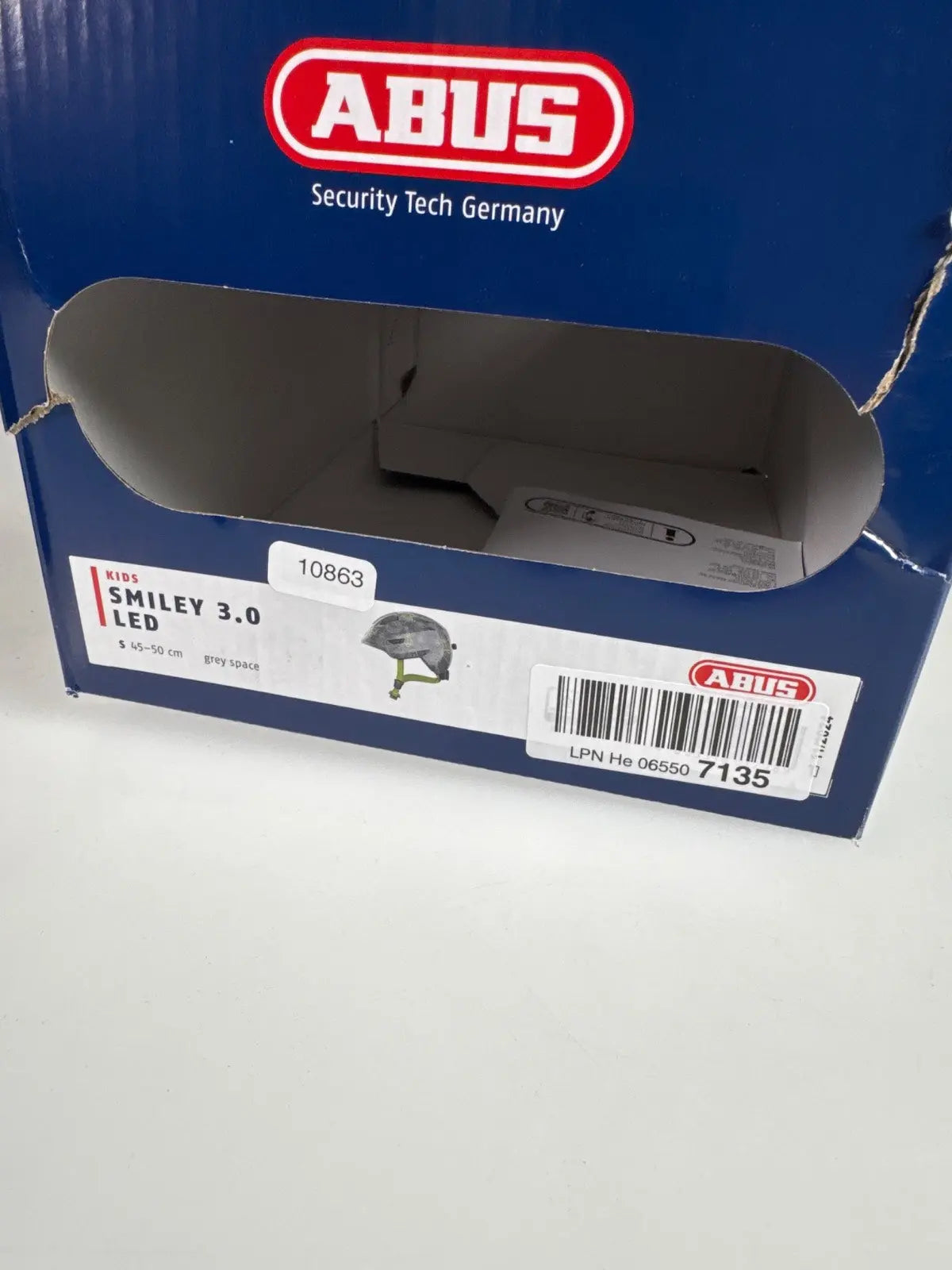 ABUS Smiley 3.0 LED Fahrradhelm - Größe 45-50cm #10863 