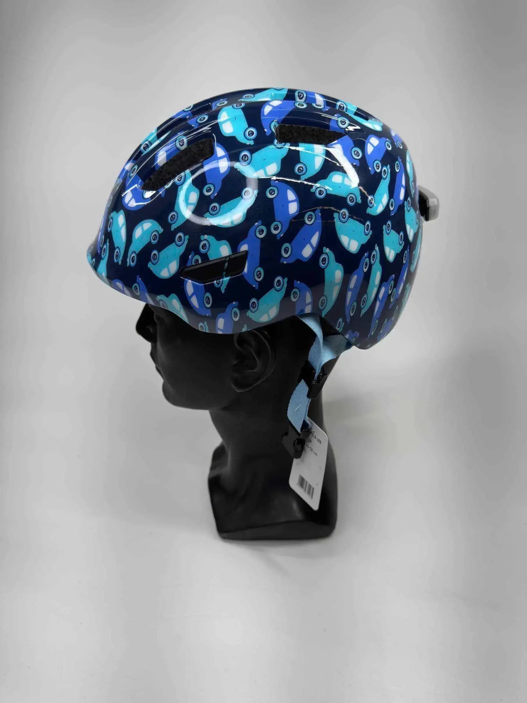 ABUS Smiley 3.0 LED Fahrradhelm - Größe 45-50cm #7587 - Black Forest Deals