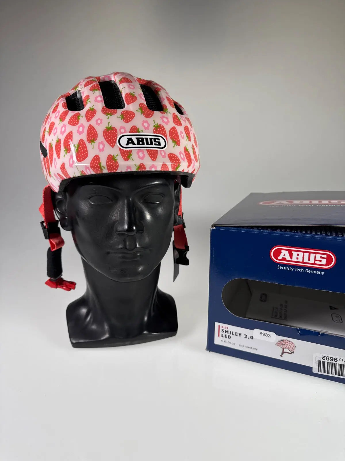 ABUS Smiley 3.0 LED Fahrradhelm - Größe 45-50cm #8983 