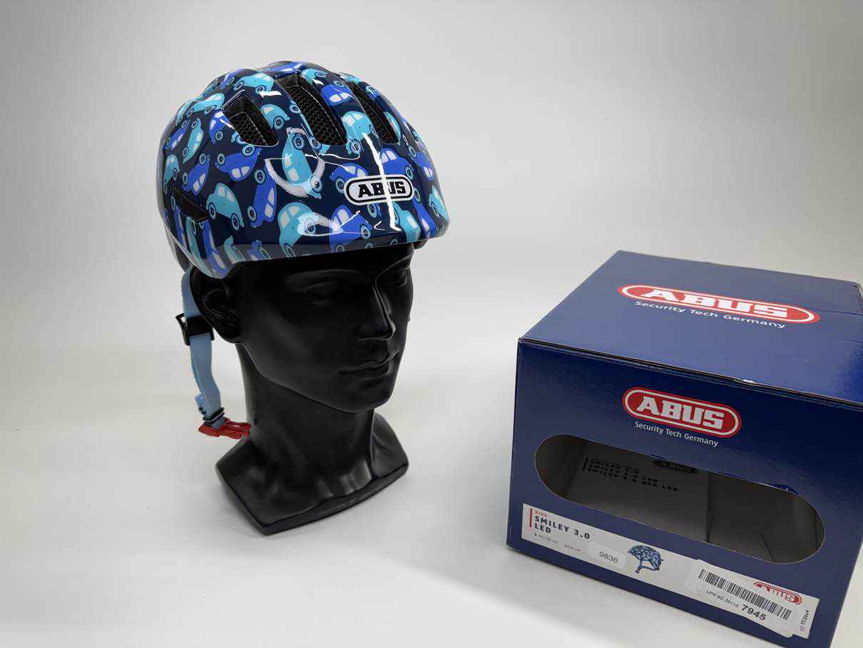 ABUS Smiley 3.0 LED Fahrradhelm - Größe 45-50cm #9836 