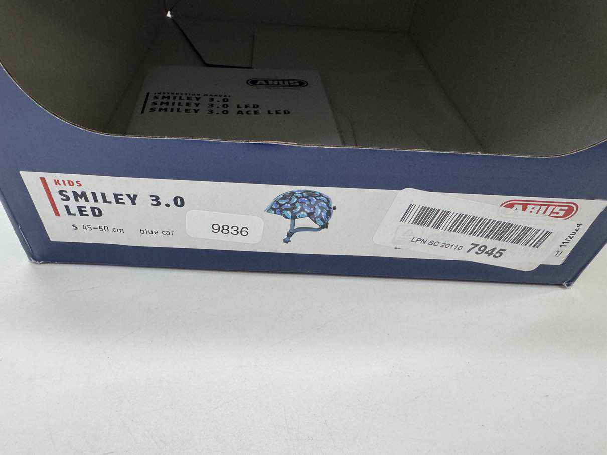 ABUS Smiley 3.0 LED Fahrradhelm - Größe 45-50cm #9836 