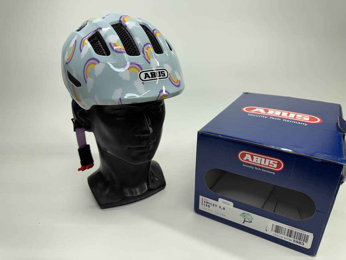 ABUS Smiley 3.0 LED Fahrradhelm - Größe 45-50cm #9953 ABUS