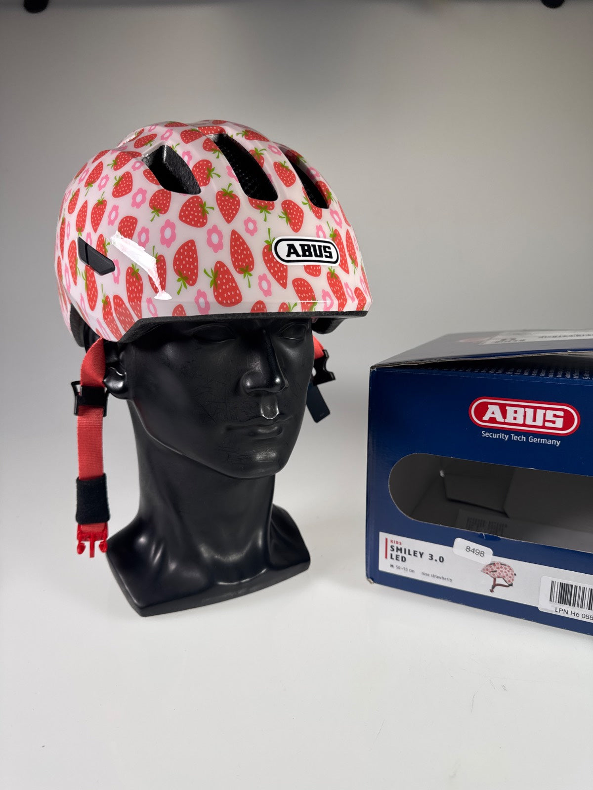ABUS Smiley 3.0 LED Fahrradhelm - Größe 50-55cm #8498 