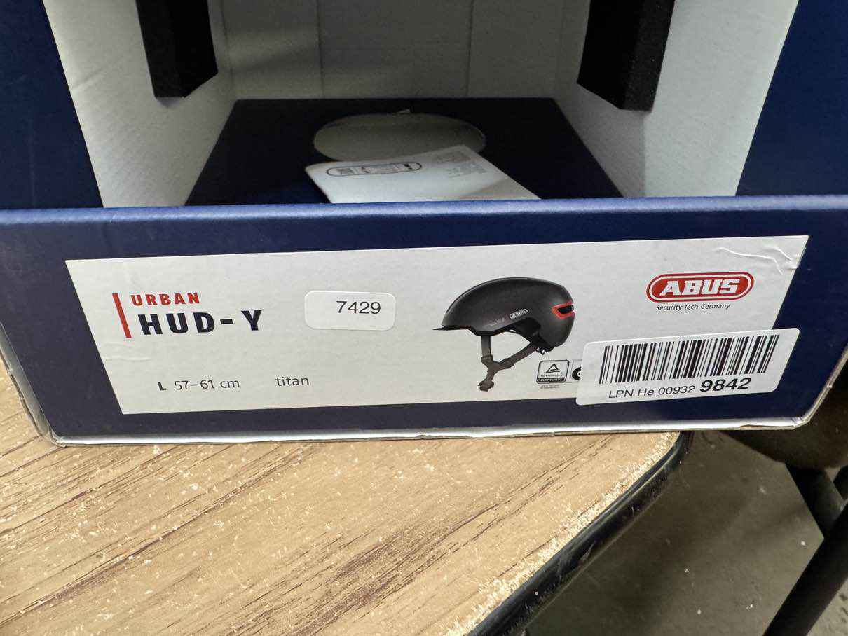 ABUS Urban HUD-Y Fahrradhelm - Größe 57-61cm #7429 ABUS
