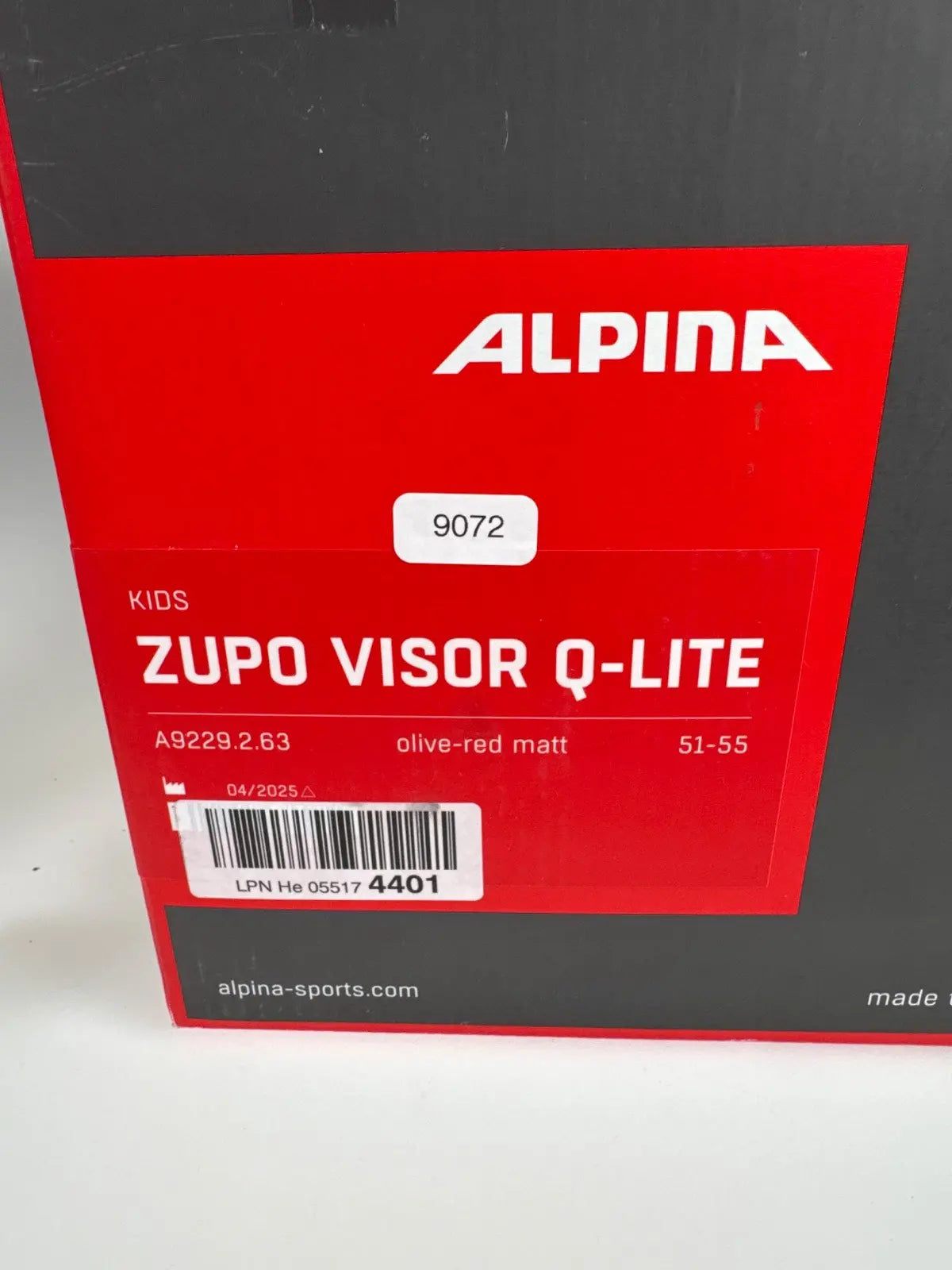 ALPINA ZUPO Visor Q-LITE Skihelm - Größe 51-55cm #9072 
