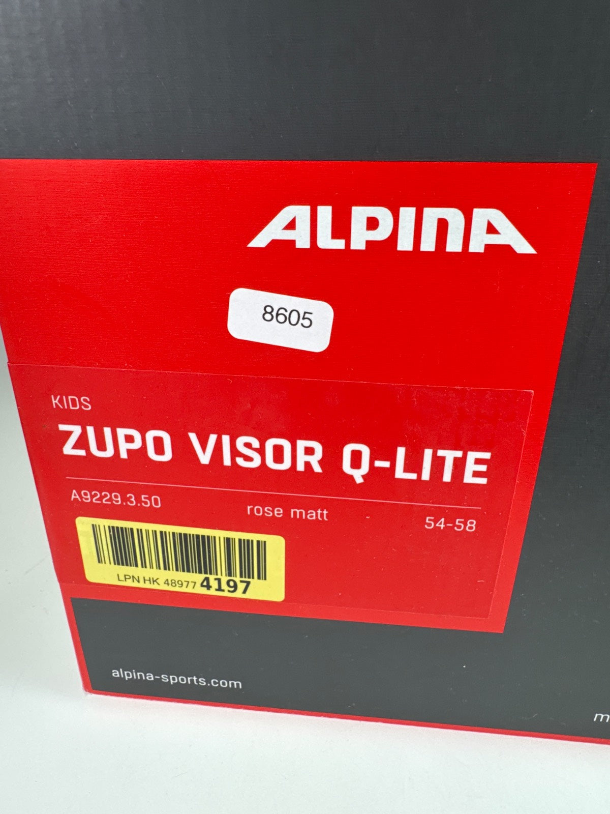 ALPINA ZUPO Visor Q-Lite Skihelm - Größe 54-58cm #8605 