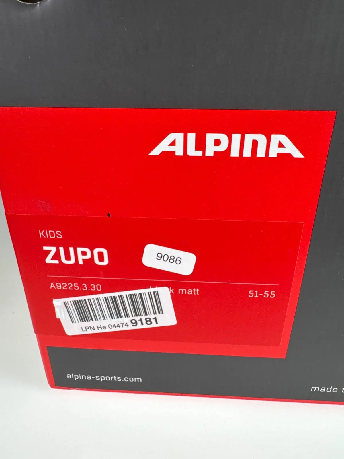 ALPINA Zupo Kinderhelm - Größe 51-55cm #9086 