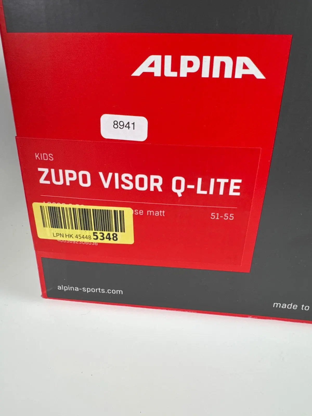 ALPINA Zupo Visor Q-Lite Skihelm - Größe 51-55cm #8941 