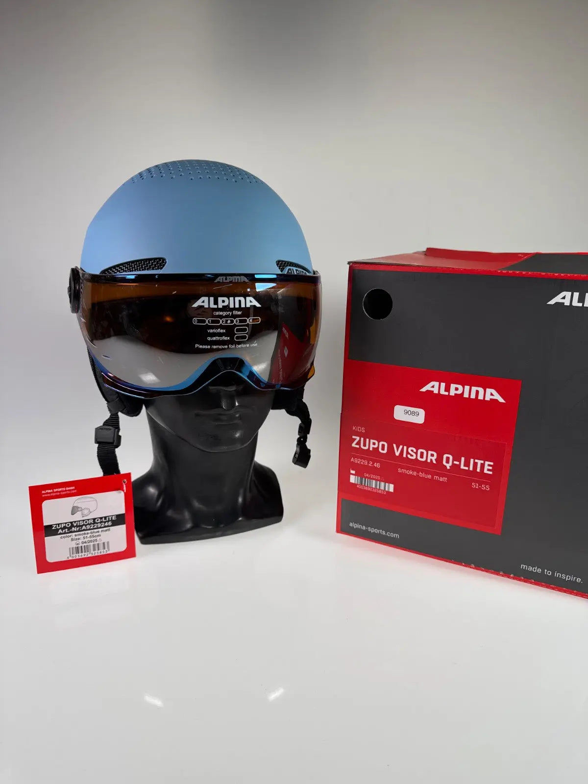 ALPINA Zupo Visor Q-Lite Skihelm - Größe 51-55cm #9089