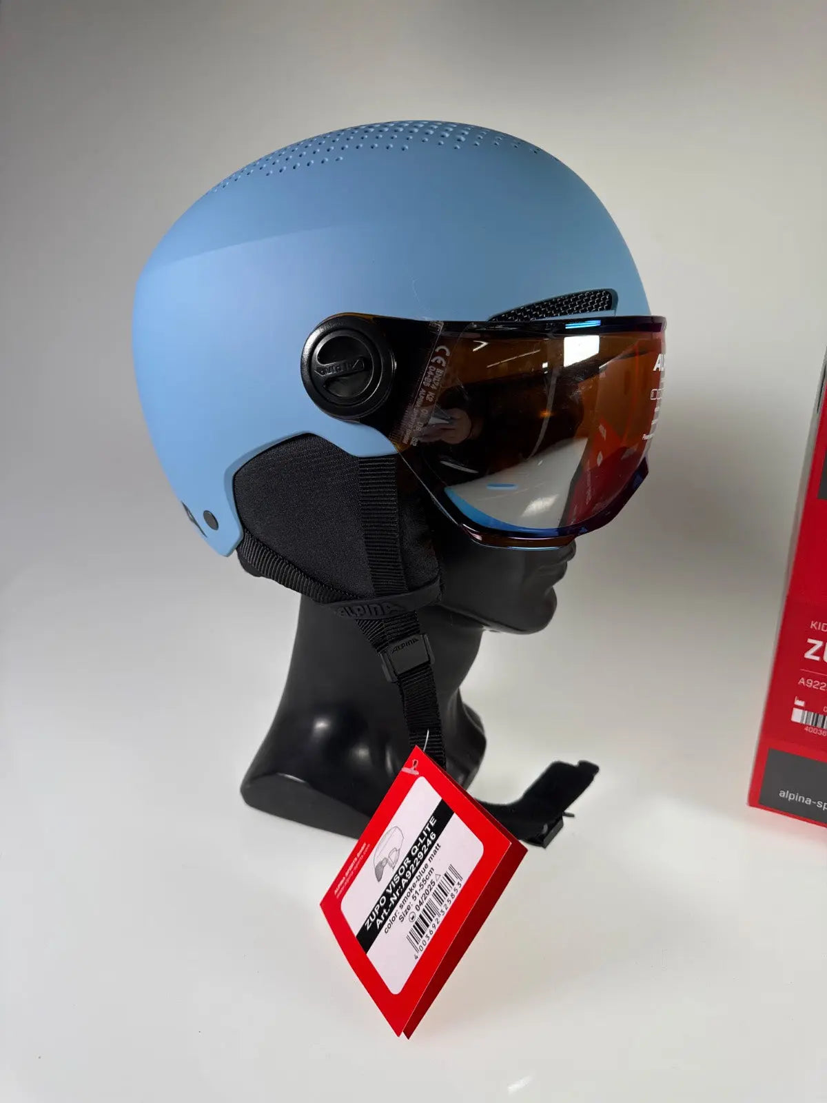 ALPINA Zupo Visor Q-Lite Skihelm - Größe 51-55cm #9089 