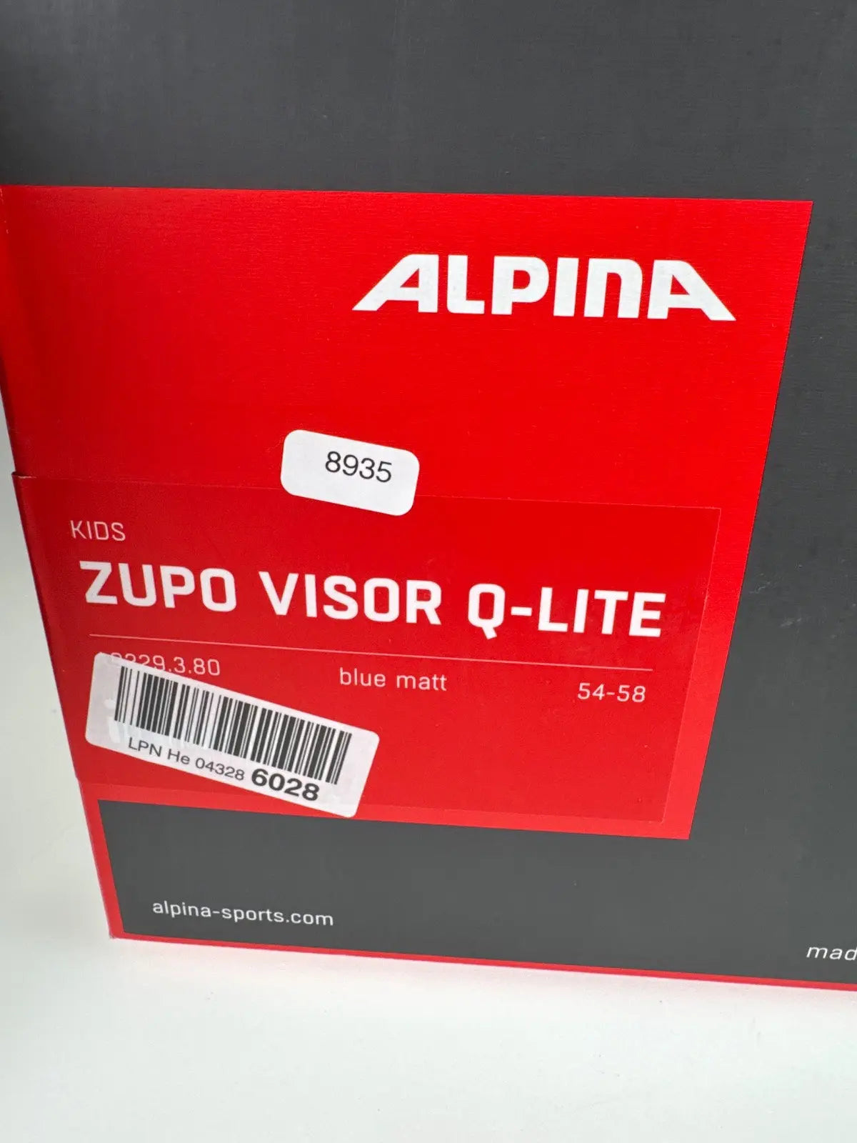ALPINA Zupo Visor Q-Lite Skihelm - Größe 54-58cm #8935 
