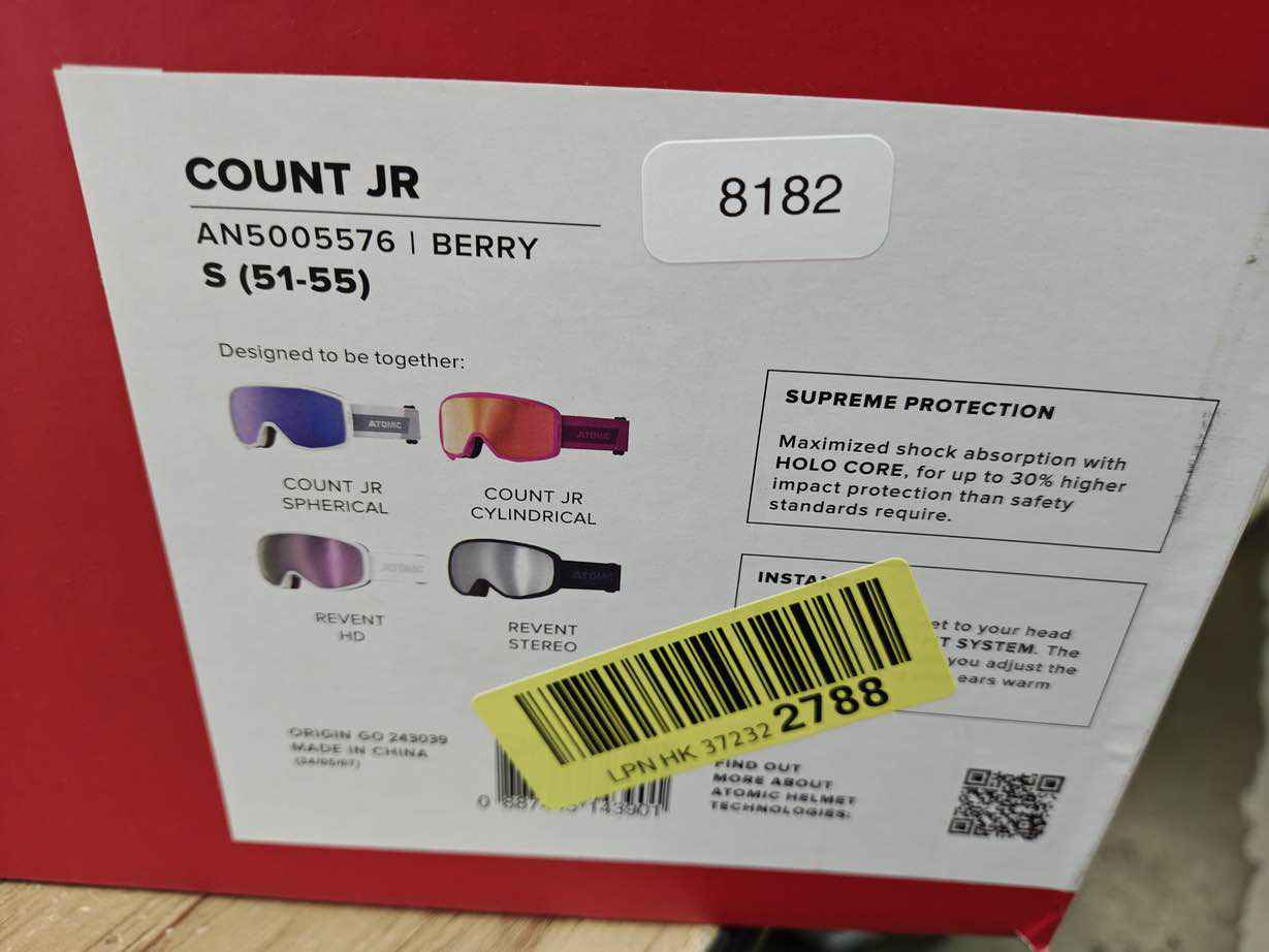 ATOMIC COUNT JR Skihelm - Größe 51-55 cm #8182 - Black Forest Deals