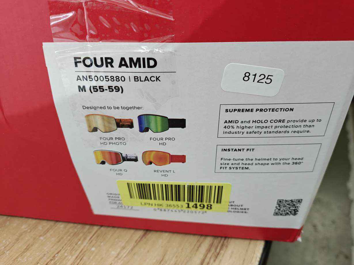 ATOMIC FOUR AMID Skihelm - Größe 55-59 cm #8125 - Black Forest Deals