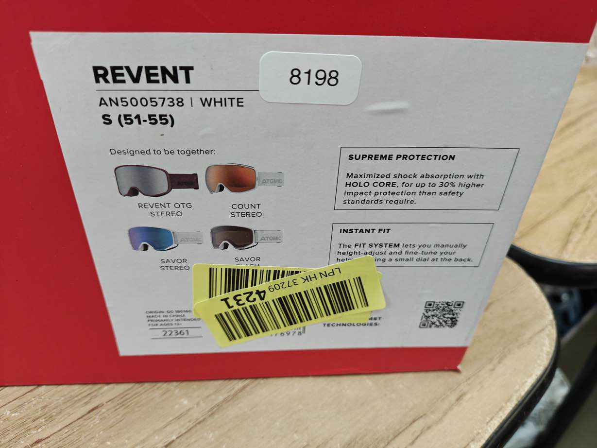 ATOMIC Revent Skihelm - Größe 51-55 cm #8198 - Black Forest Deals