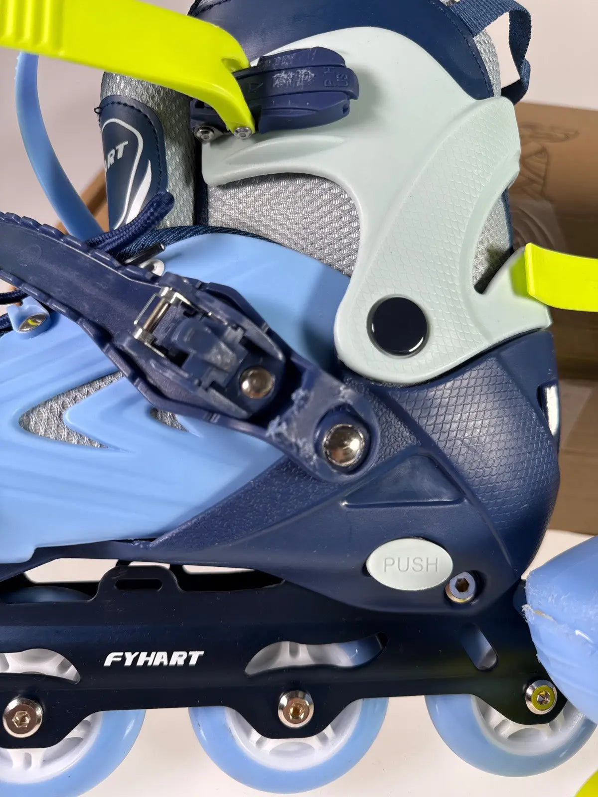 Adjustable Kinder-Inlineskates verstellbar LED-Rollen Gr. L #10955 