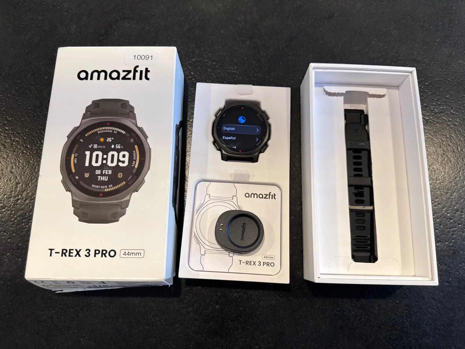 Amazfit T-Rex 3 Pro Outdoor Smartwatch 44mm Schwarz #10091 