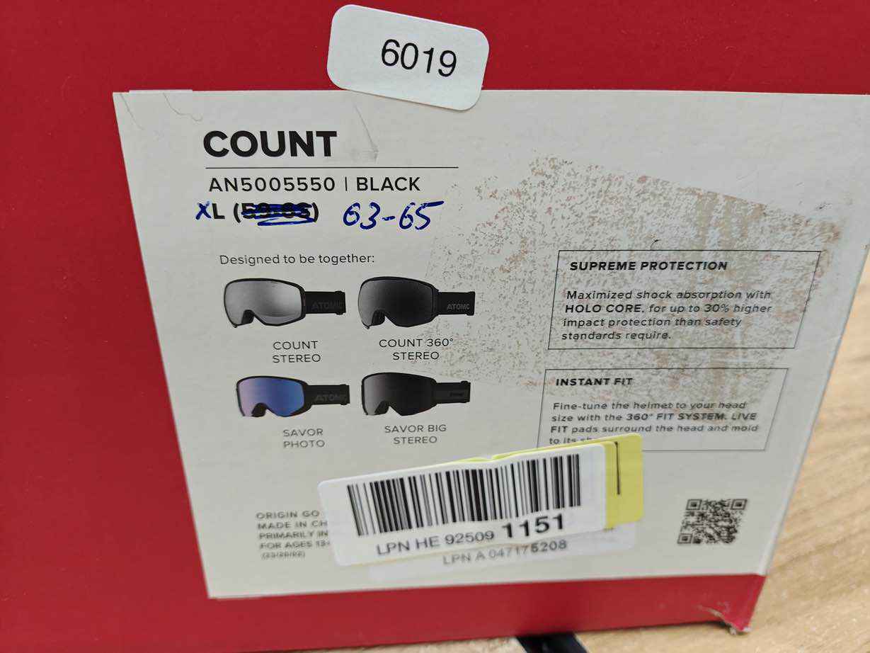 Atomic Count Skihelm - Größe 63-65 cm #6019 - Black Forest Deals
