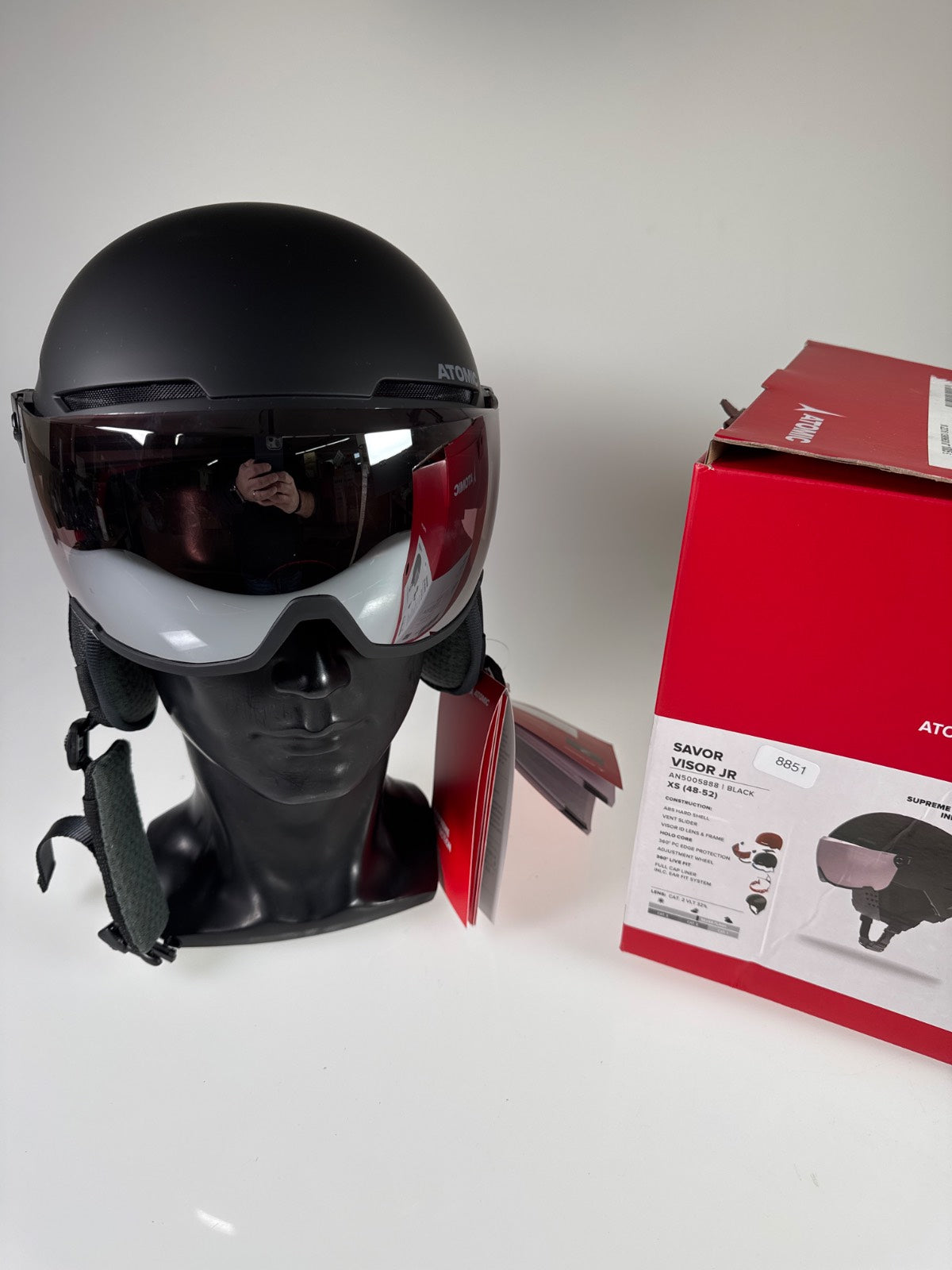 Atomic Savor Visor JR Skihelm - Größe 48-52cm #8851 