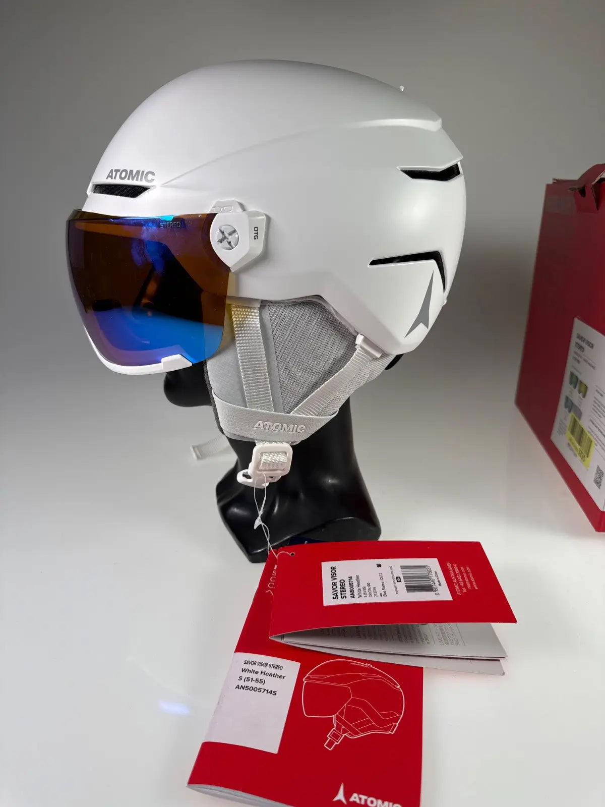 Atomic Savor Visor Stereo Skihelm - Größe 51-55cm #8972 