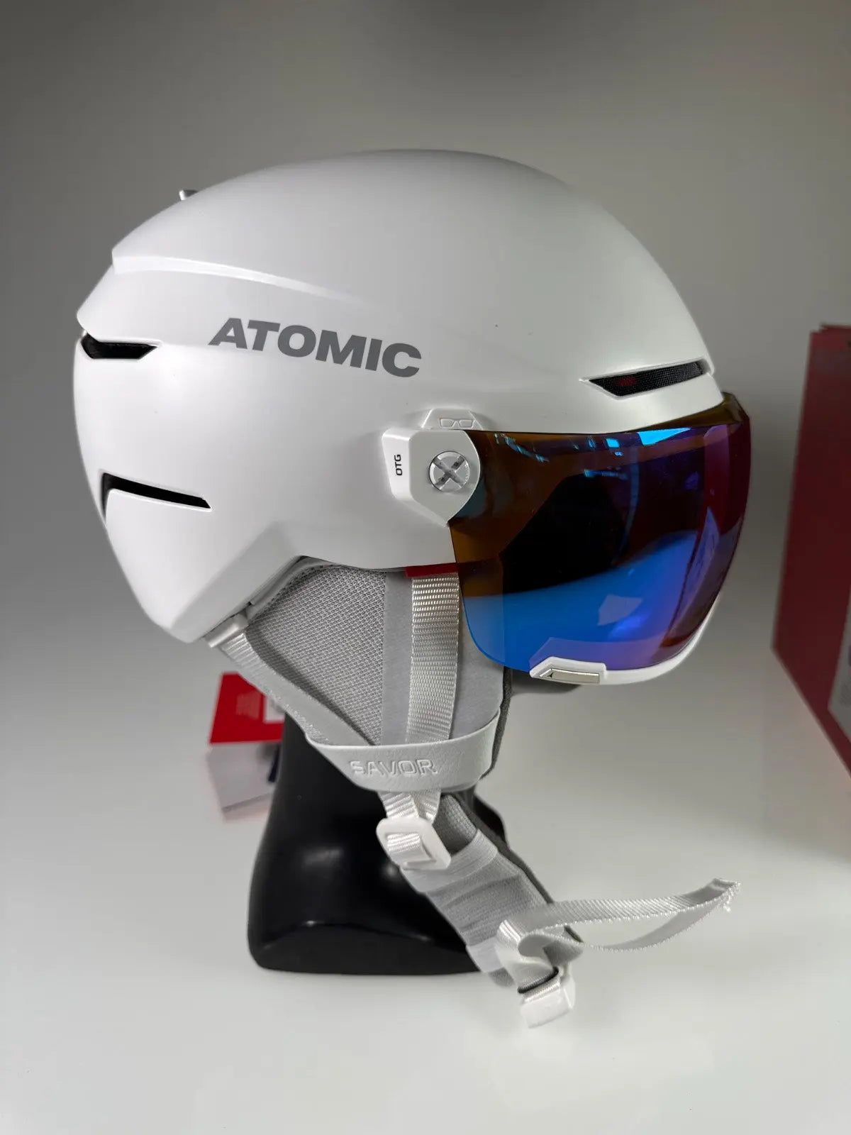 Atomic Savor Visor Stereo Skihelm - Größe 51-55cm #8972 