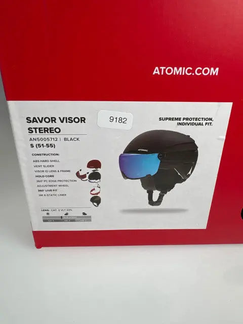 Atomic Savor Visor Stereo Skihelm - Größe 51-55cm #9182