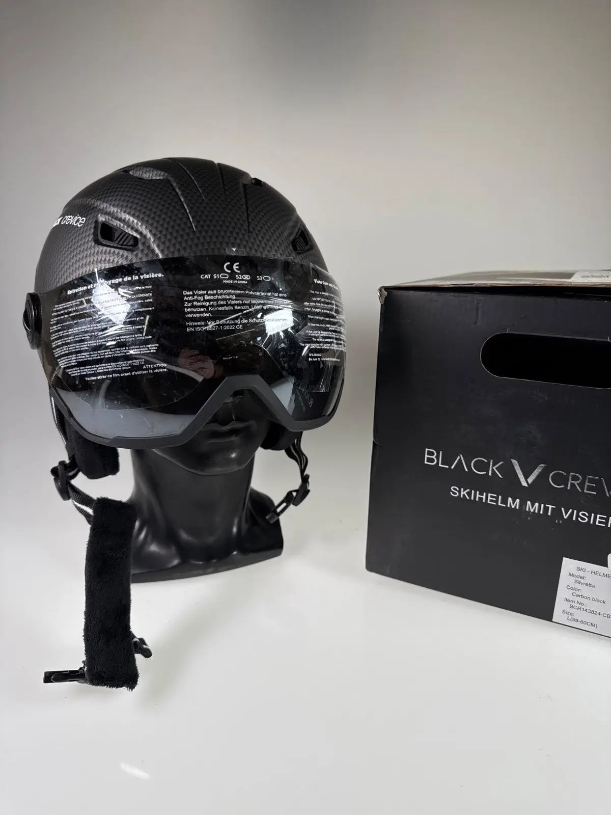 Black Crevice Silvretta Skihelm - Größe 59-60cm #8930 