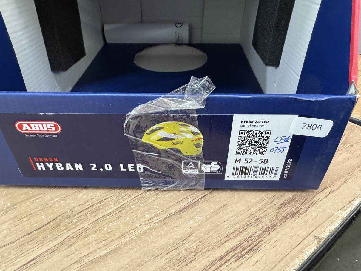 ABUS Hyban 2.0 LED Fahrradhelm - Größe 52-58cm #7806