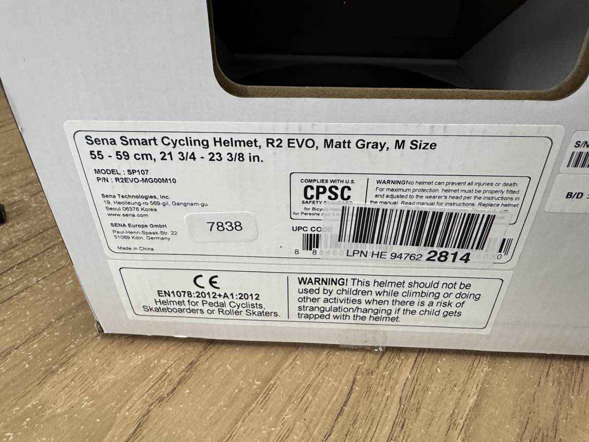 Sena R2 EVO  Fahrradhelm - Größe 55-59 cm #7838