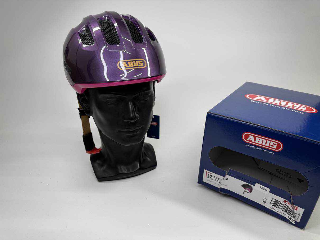 ABUS Smiley 3.0 ACE LED Fahrradhelm - Größe 50-55 cm #7865