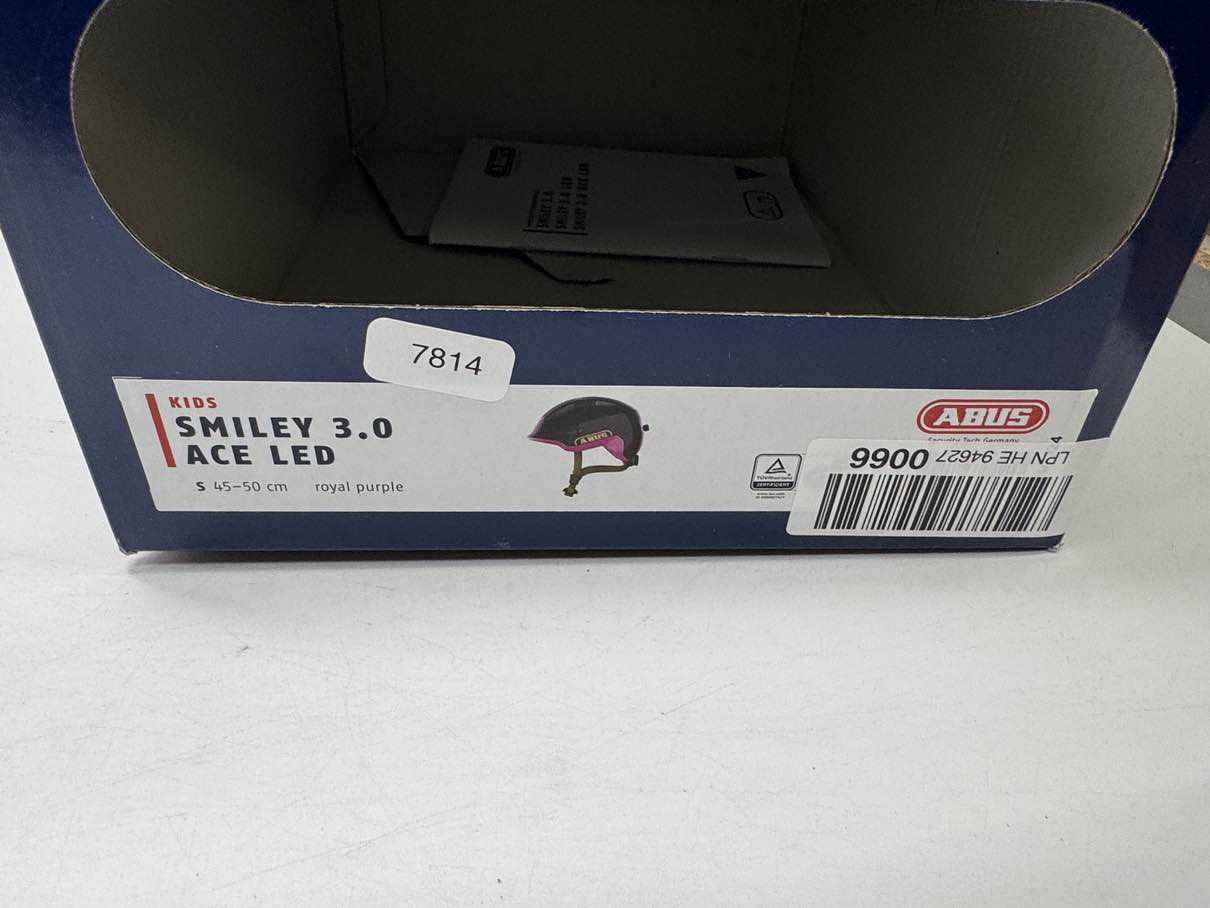 ABUS Smiley 3.0 ACE LED Fahrradhelm - Größe 45-50cm #7814