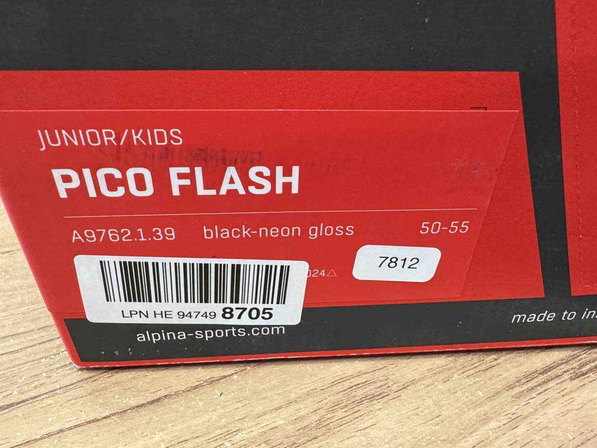 Alpina PICO Flash Fahrradhelm - Größe 50-55cm #7812