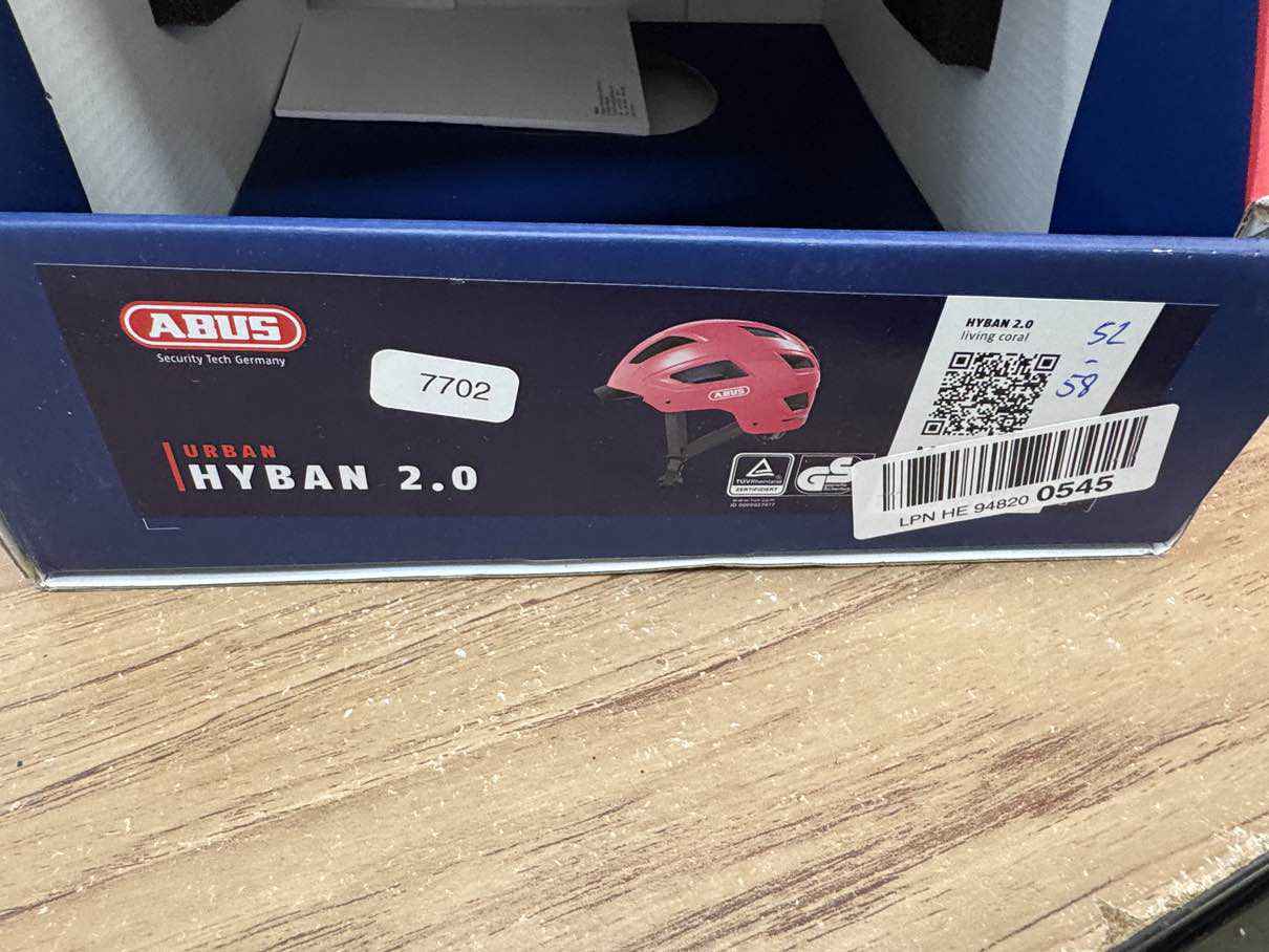 ABUS HYBAN 2.0 Fahrradhelm - Größe 52-58cm #7702