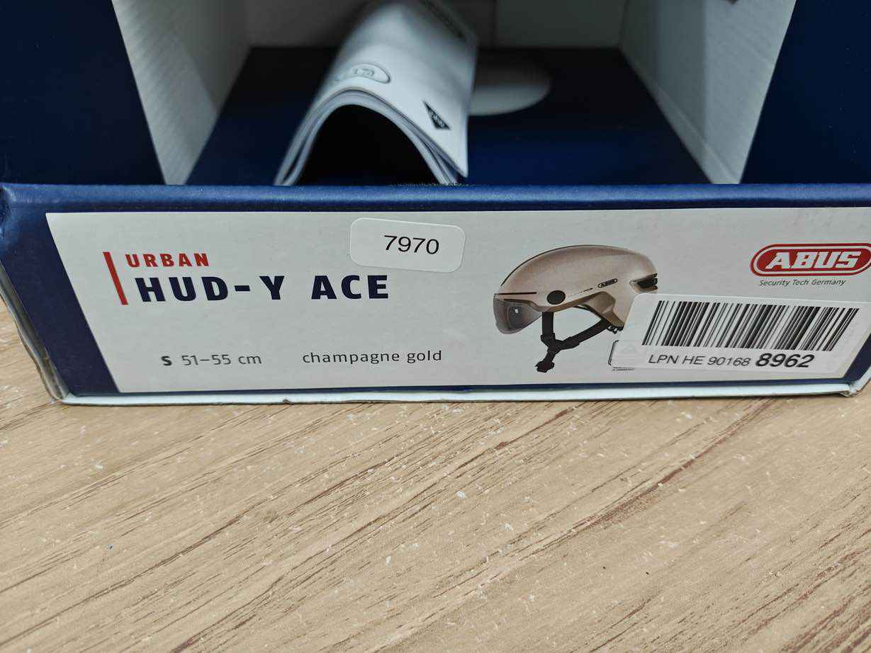 ABUS HUD-Y ACE Fahrradhelm - Größe 51-55 cm #7970