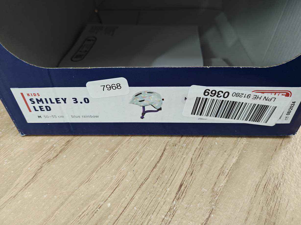 ABUS Smiley 3.0 LED Fahrradhelm - Größe 50-55 cm #7968