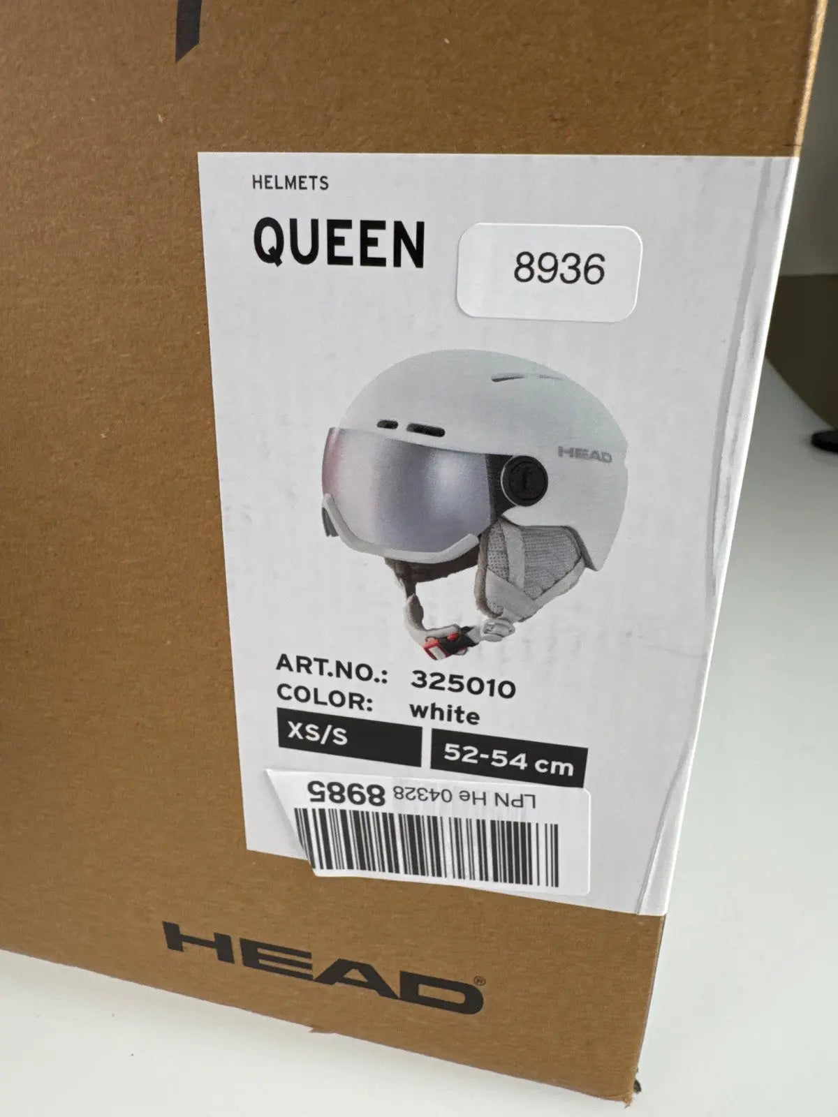 HEAD Queen Skihelm mit Visier - Größe 52-54cm #8936 