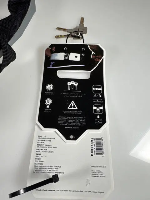 Hiplok Anti-Theft Bike Lock - Gold #9228 