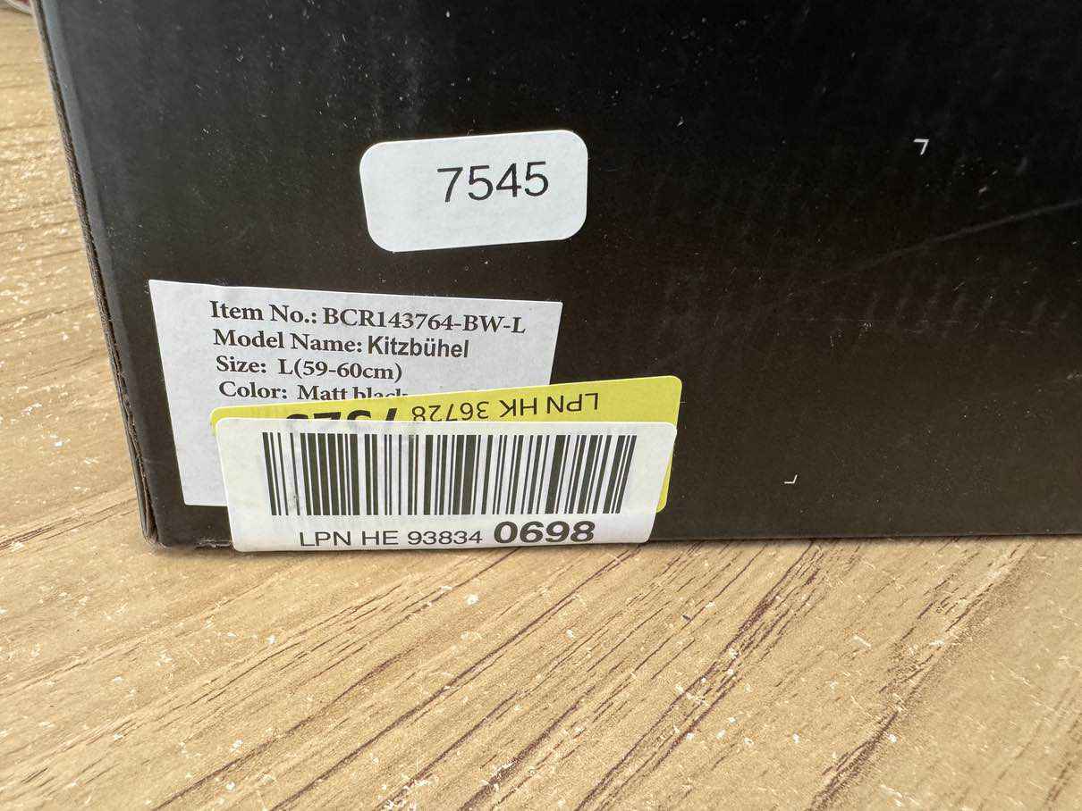 BLACK CREVICE Kitzbühel Skihelm - Größe 59-60cm #7545