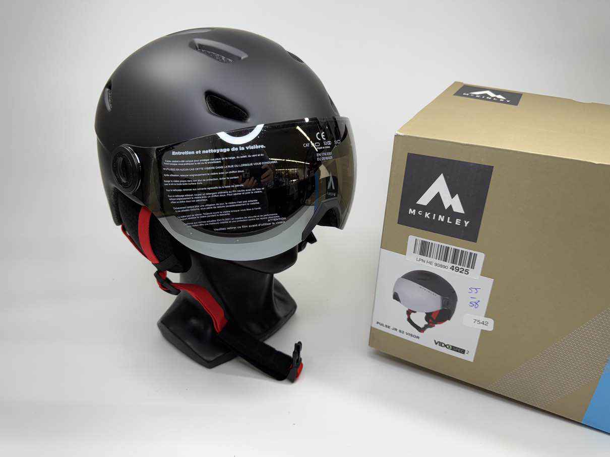 McKinley Kinder Pulse S2 Visor Skihelm - Größe 55-58cm #7542