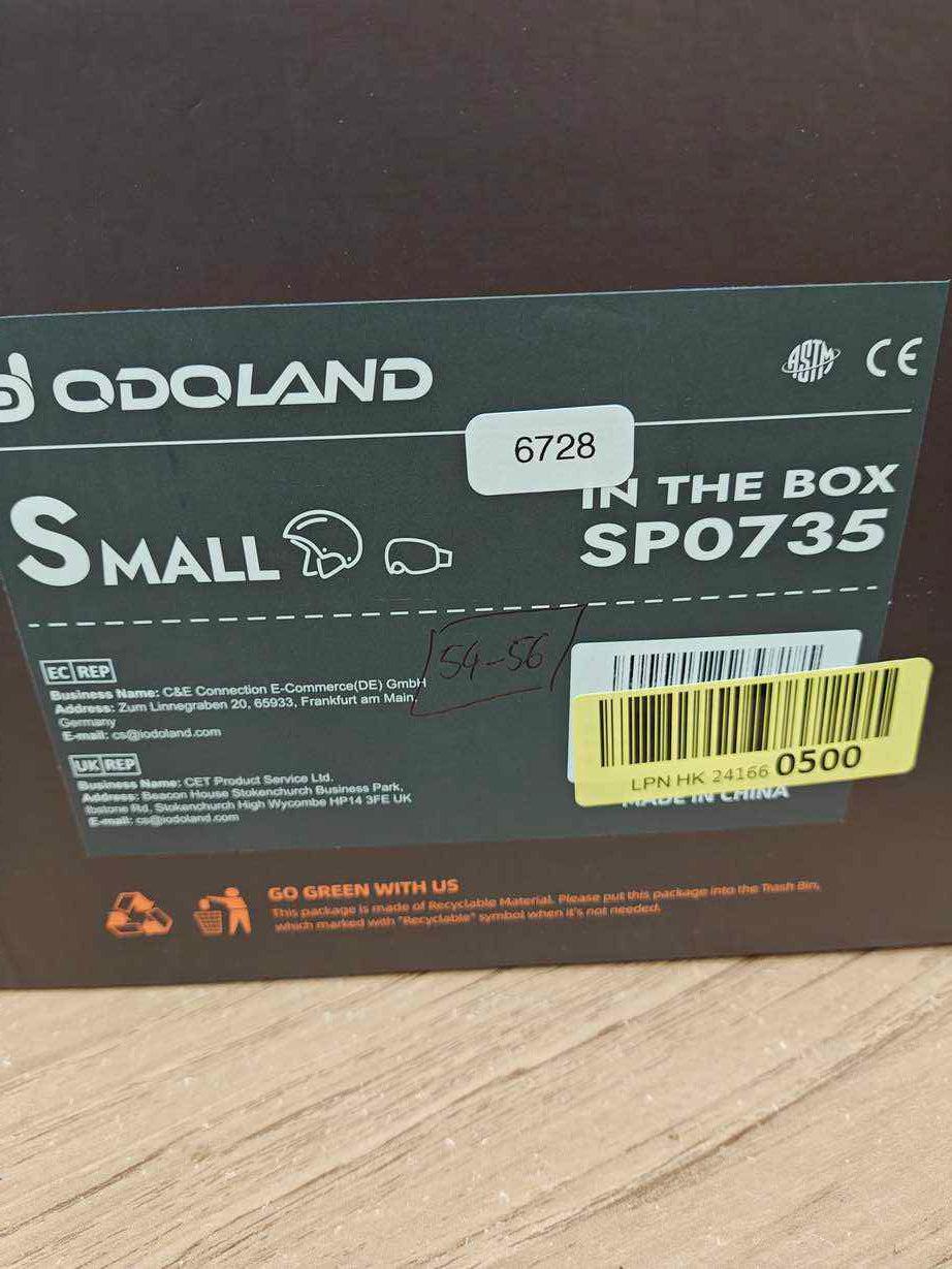 Odoland Skihelm und Skibrille Set - Größe 54-56 cm #6728
