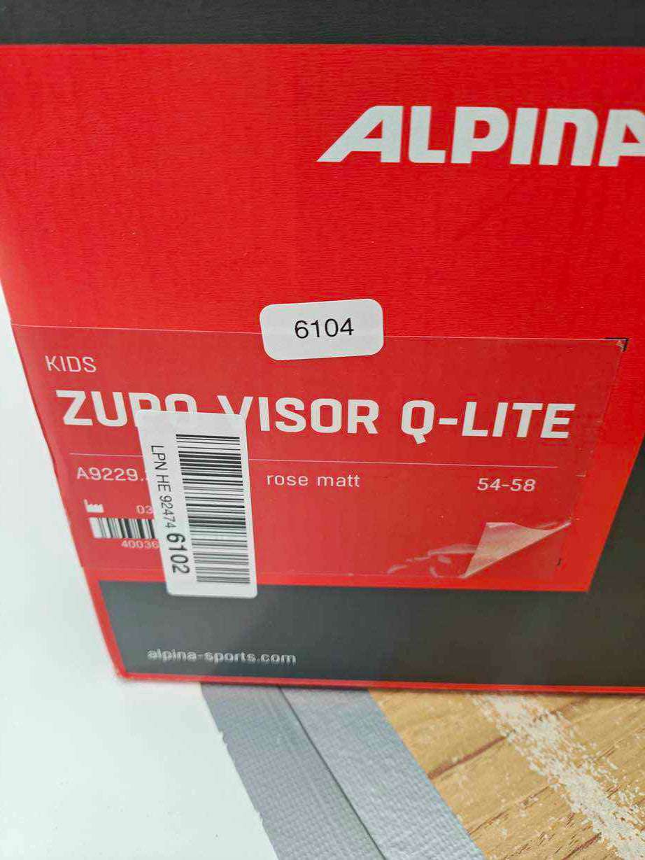 ALPINA ZUPO VISOR Q-LITE Skihelm - Größe 54-58 cm #6104