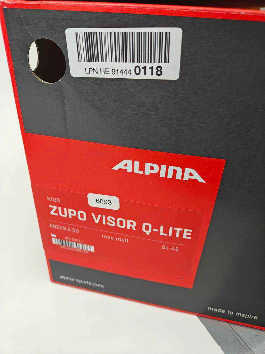 ALPINA ZUPO Visor Q-Lite Skihelm - Größe 51-55 cm #6093