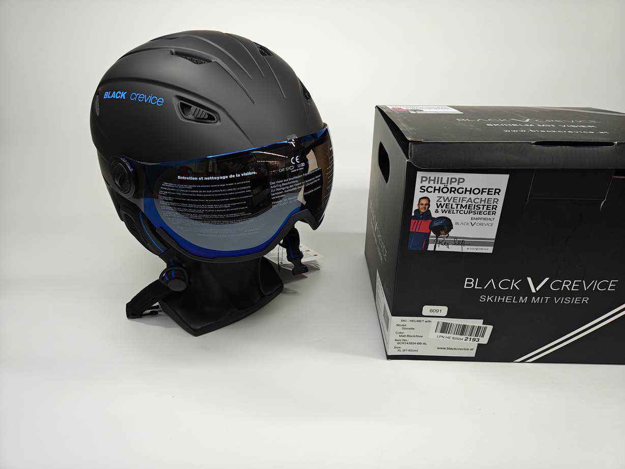 BLACK CREVICE Silvretta Skihelm - Größe 61-62 cm #6091