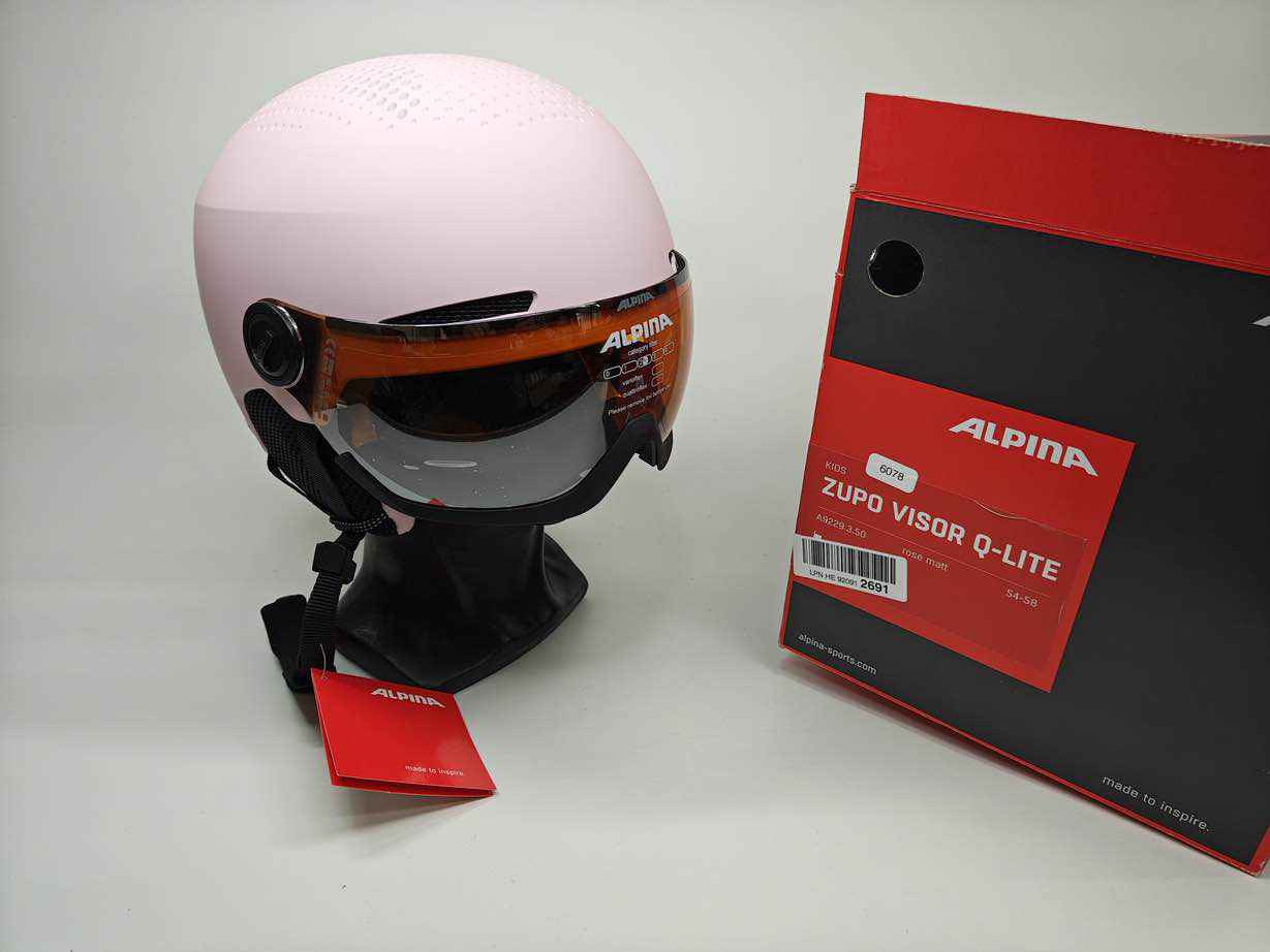 ALPINA ZUPO VISOR Q-LITE Skihelm - Größe 54-58 cm #6078