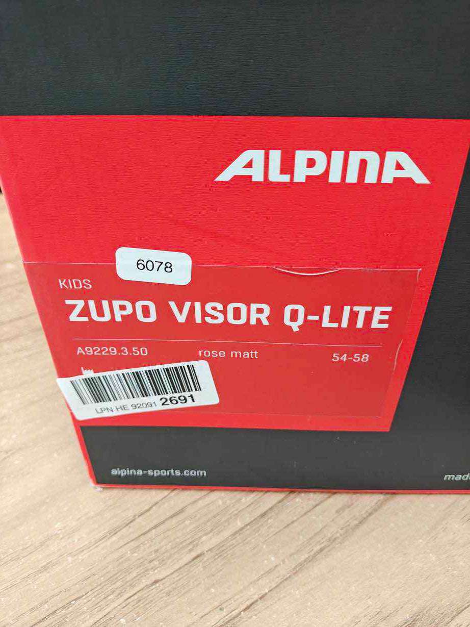 ALPINA ZUPO VISOR Q-LITE Skihelm - Größe 54-58 cm #6078