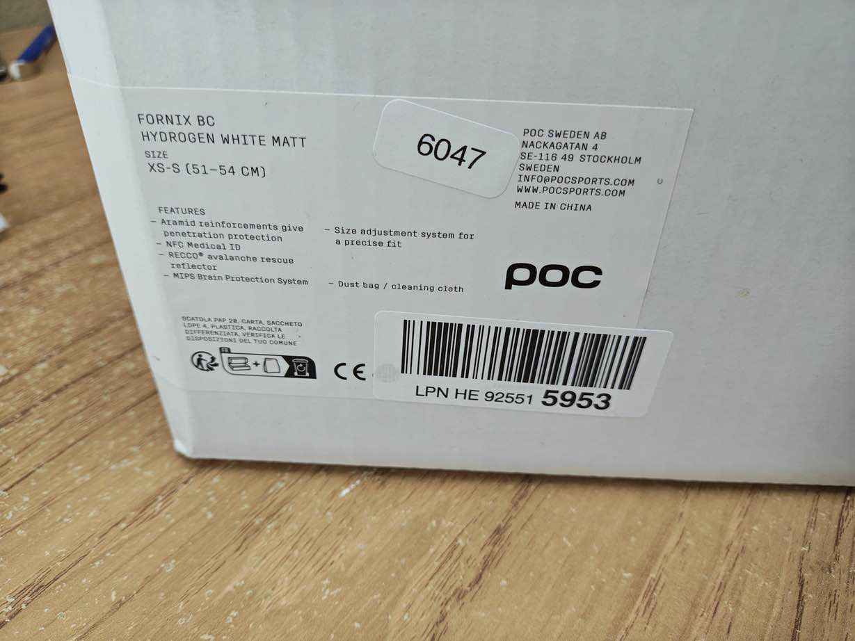 POC Fornix BC MIPS Skihelm - Größe 51-54 cm #6047