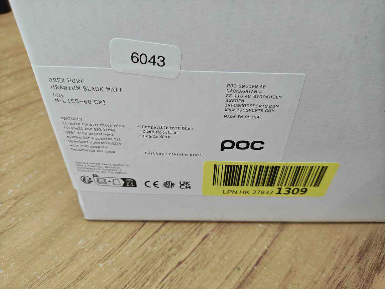 POC Obex Pure Skihelm - Größe 55-58 cm #6043